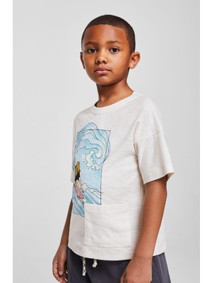 Mango Kids - Gyerek T-shirt Mark 110-164 cm