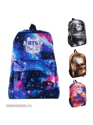 1db BTS Starry Sky Pattern hátizsák vászon táska Kpop Nylon iskolatáska << lejárt 508378