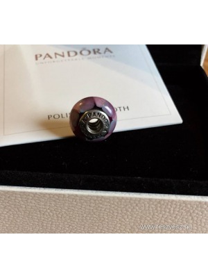 Pandora lila-rózsaszín mintás muránói charm - eredeti << lejárt 248950