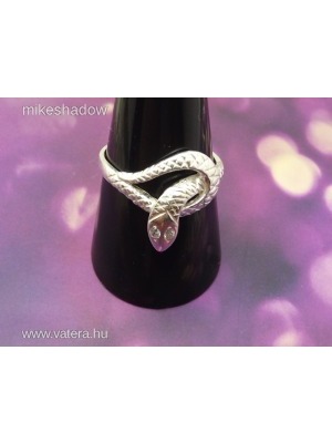 Kobrás női ezüst gyűrű, kígyó gyűrű , köves kobrás gyűrű Minden méretben! << lejárt 726850
