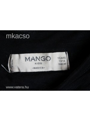 MANGO KIDS 158-164-es fiú póló fekete << lejárt 238609