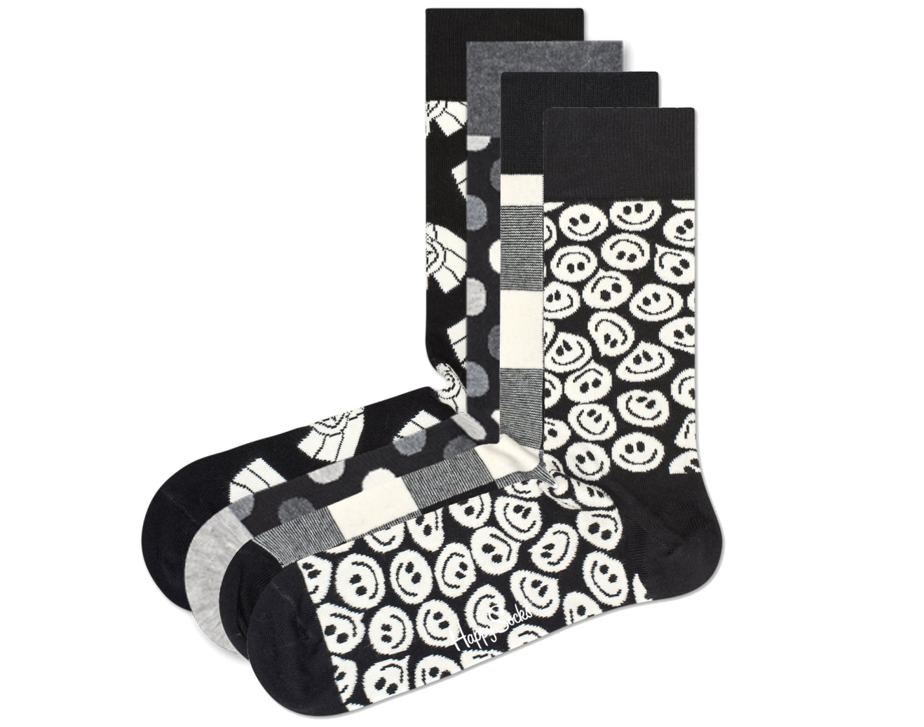 Happy Socks Black & White Zokni 4 pár Fekete Fehér << lejárt 1527187 62 fotója