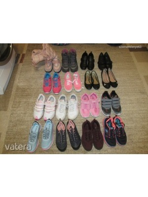 Hatalmas Cipő csomag kislányom szekrényéből 38-as méretek Nike Skechers Adidas Geox 16 pár << lejárt 150374