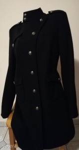 Fekete karcsúsított - igazán nőcis elegáns kabát, őszre, 42-es újszerű << lejárt 9768024 9 fotója