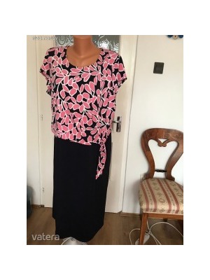 WINDSMOOR női fekete szoknyás rózsaszín virágos felsőrészes 16-os ruha eladó leáraztam << lejárt 273737