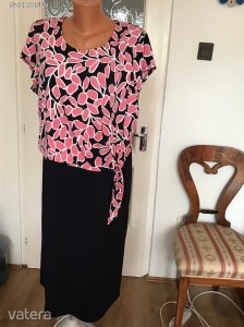 WINDSMOOR női fekete szoknyás rózsaszín virágos felsőrészes 16-os ruha eladó leáraztam << lejárt 935209 76 fotója