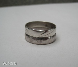 Két darab mintás ezüst karikagyűrű -akár karácsonyra! - 1 Ft! << lejárt 3199319 30 fotója