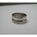 Két darab mintás ezüst karikagyűrű -akár karácsonyra! - 1 Ft! << lejárt 806503