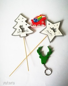 Karácsonyi díszek, szarvas kulcstartó, hűtő mágnes << lejárt 1449775 99 fotója