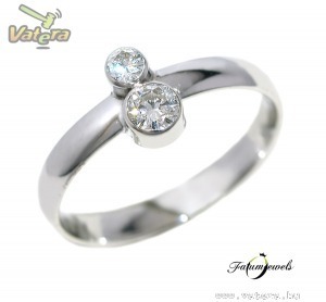 14k Klasszikus Dupla Gyémánt Briliáns Gyűrű rendel << lejárt 4966745 3 fotója