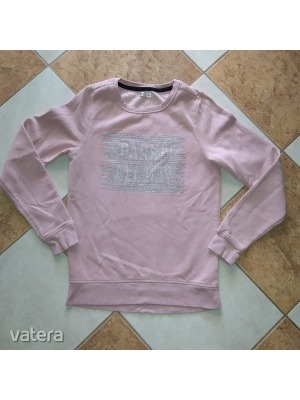 158/164-es 12-14 év csajos rózsaszín csillogó mintás kislány pulóver minden 1Ft !!!! << lejárt 446527