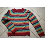 Zara színes csíkos kötött pulóver (158) 1 Ft! << lejárt 170685