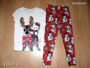 George Hello Kitty karácsonyi póló+leggings 128 << lejárt 1188508 32 fotója
