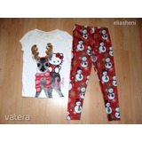 George Hello Kitty karácsonyi póló+leggings 128 << lejárt 138267