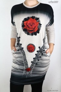 Gyönyörű virágos ruha-meleg anyagú (török) új!címkés -- << lejárt 6235500 35 fotója