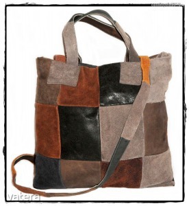 Különleges, nagy, vastag bőr olasz patchwork táska - 1 Ft-ról << lejárt 4176791 64 fotója