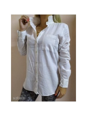 ESMARA fehér extra divatos minőségi L 40 hosszú ujjú hosszított fazonú ING v15 << lejárt 399360