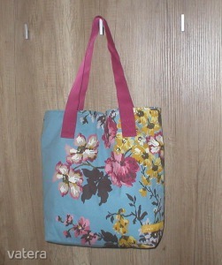 Eredeti JOULES vidám virágos női táska/szatyor/shopper csíkos belsővel << lejárt 4538400 33 fotója