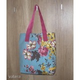 Eredeti JOULES vidám virágos női táska/szatyor/shopper csíkos belsővel << lejárt 308494