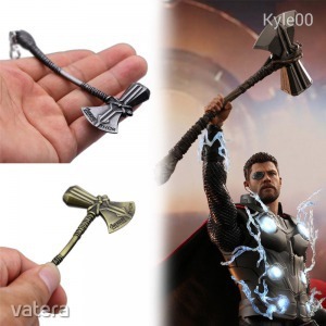 1Ft Marvel Thor Stormbreaker Kalapács ezüst bronz szín figura kulcstartó kulcs karika << lejárt 9015013 81 fotója