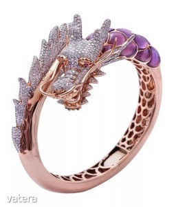 Gyűrű, sárkány gyűrű, Új, divatos, állítható sárkány gyűrű, aranyozott női ékszer << lejárt 6851309 59 fotója