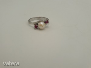 Ezüst gyűrű rubin és igazgyöngy 925-ös << lejárt 5853350 37 fotója