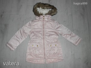 Újszerű H&M púder színű, szőrmés kapucnis kislány télikabát, dzseki (110, 4-5 év) MIND << lejárt 9487553 2 fotója