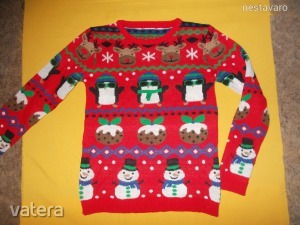 Karácsonyi mintás kötött pulóver - 12-13 év - 5 vásárolt termékből a legolcsóbb AJÁNDÉ << lejárt 2119677 64 fotója