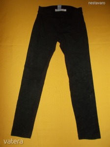 H&M bársonyos tapintású simizős anyagú vastagabb fekete leggings - 11-12 év (116) << lejárt 1033480 26 fotója