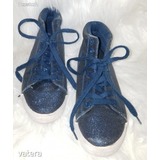 H&M csillogó sötétkék fűzős tornacipő 37-es << lejárt 354187