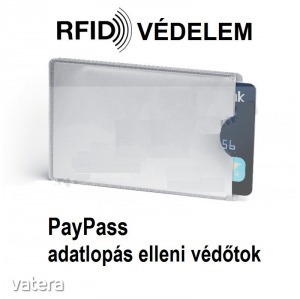 RFID Biztonsági védőtok védő tok NFC paypass bankkártya védelem adatlopás ellen lopás  << lejárt 7548353 46 fotója