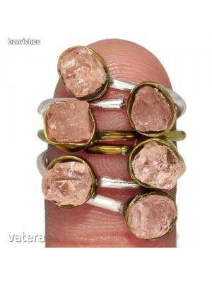 Exkluzív morganit köves 925-öskét tónusú ezüst gyűrű. NMÁ!! << lejárt 447910