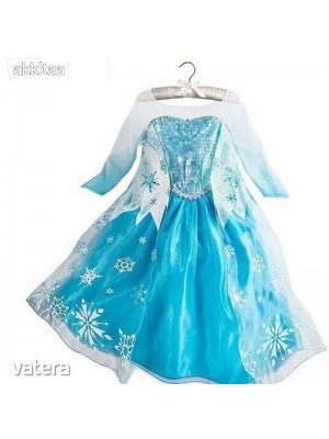 Nagyon szép Jégvarázs , Elsa ruha jelmez 2-6 éves korig+ ajándék KORONA ! << lejárt 459192