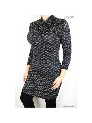 Csavart nyakú gyönyörű mintás ruha (olasz) -új!címkés - << lejárt 698137