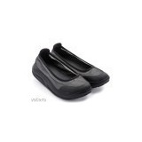 WALKMAXX Comfort sport balerina fekete gördülő talpú újszerű női cipő 38 << lejárt 5195