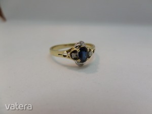 Zafíros - brilles arany gyűrű - gyönyörű színű zafírral << lejárt 8682856 94 fotója
