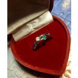 Smaragd és gyémánt köves fehér arany gyűrű eladó << lejárt 634467