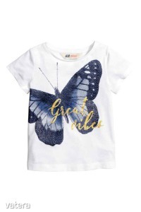 H&M gyönyörű, nagy pillangós pamut felső, póló 134/140 << lejárt 2407091 76 fotója