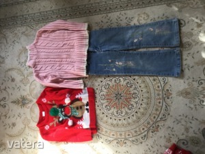 Karácsonyi pulóver, ruha szett 4-5 évesre << lejárt 9141687 92 fotója