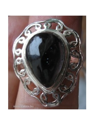 .925 ezüst gyűrű sötét iolit drágakőcel 17,5/55 mm << lejárt 205822
