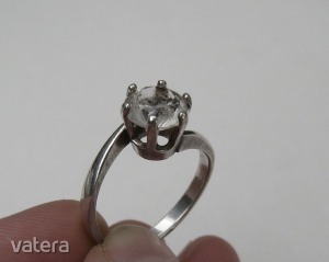 Ezüst szoliter gyűrű nagy kővel, akár karácsonyra! - 1 Ft! << lejárt 8388941 77 fotója