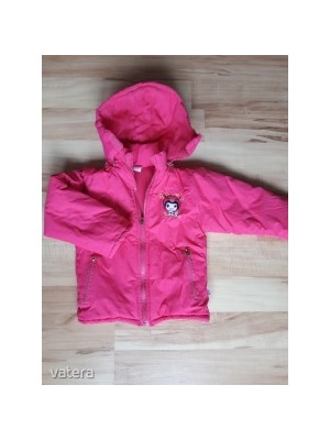 Rózsaszínű, vastagon bélelt, kantáros overál és kabát 104-es (3-4 év) << lejárt 753081