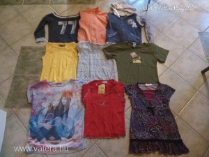 Angol márkás/Tavaszi-nyári lány felsők, pólók, pulcsik, 10-11 év, 140-146 cm, 23 db << lejárt 1976080 66 fotója