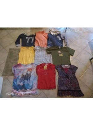 Angol márkás/Tavaszi-nyári lány felsők, pólók, pulcsik, 10-11 év, 140-146 cm, 23 db << lejárt 941227