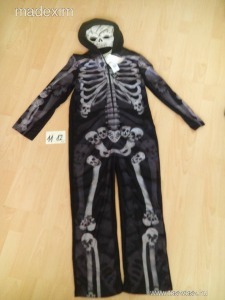 152-es szuper vagány polár kapucnis halloween csontváz pizsama vagy jelmez és maszk új << lejárt 9047045 84 fotója