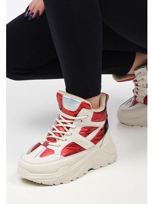 High-top farren piros női sneakers << lejárt 383888