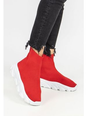 High-top twelve piros női sneakers << lejárt 480853