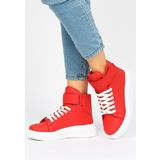 Valerya piros telitalpú sneakers << lejárt 408336