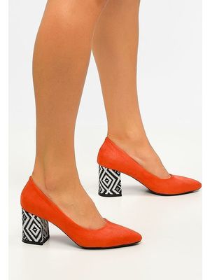 Mosaic narancssárga magassarkú cipők << lejárt 626060