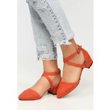 Swann narancssárga magassarkú cipők